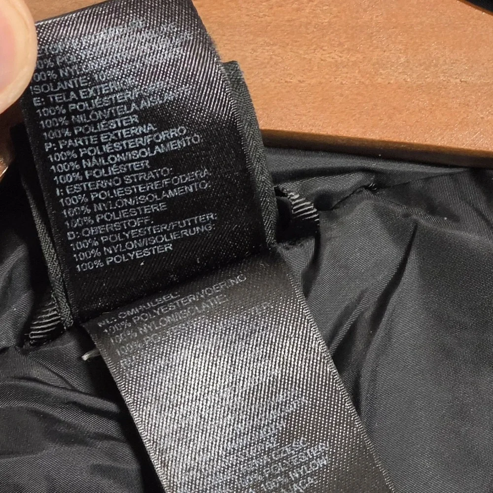 The North Face Primaloft‎ Insulated Black Softshell Hybrid Jacket Mens M Medium